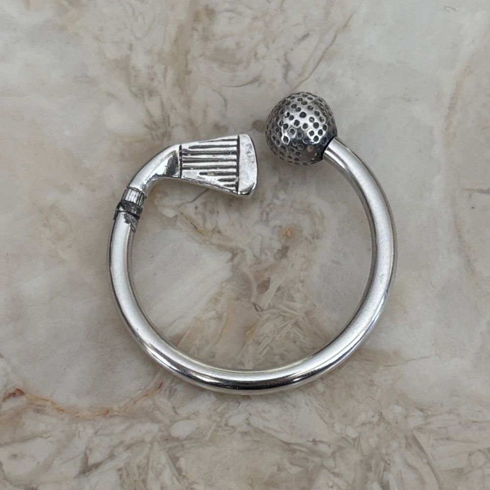 Tiffany & Co. 925 Sterling Silver Golf Keychain / Key Ring – Rare Vintage